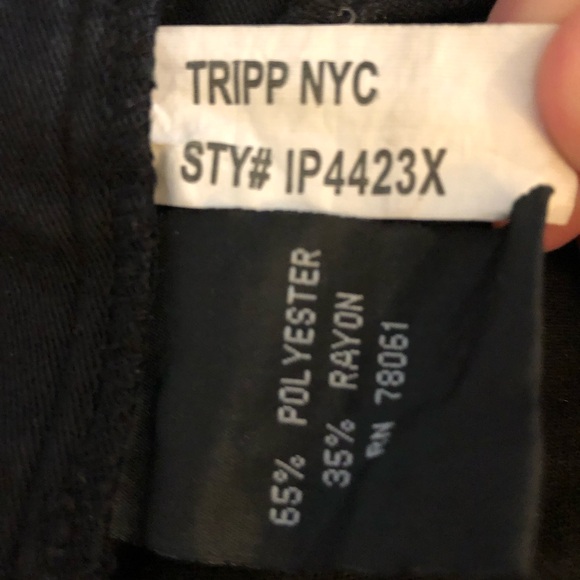 Tripp NYC Plaid Res Black Skirt Goth Zemo Plus Size 20 - Picture 5 of 5